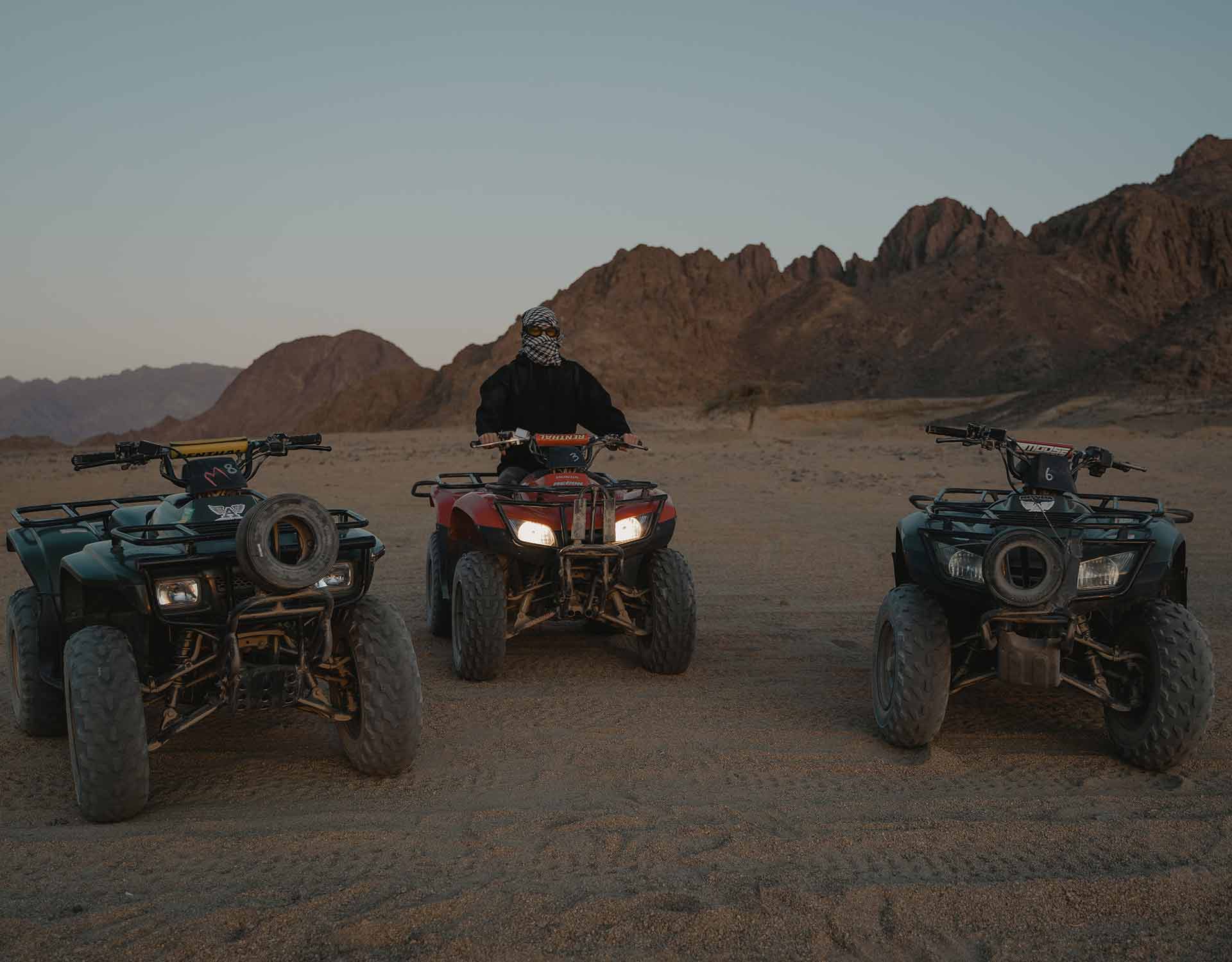 Quad Biking in the Desert of Sinai